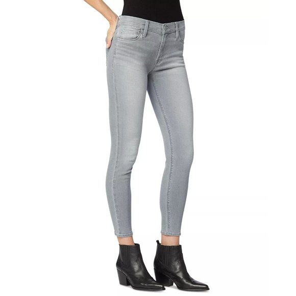 HUDSON JEANS Nico Mid-Rise Super Skinny Ankle Jeans in Silver Fields NWT 30 - Picture 3 of 5